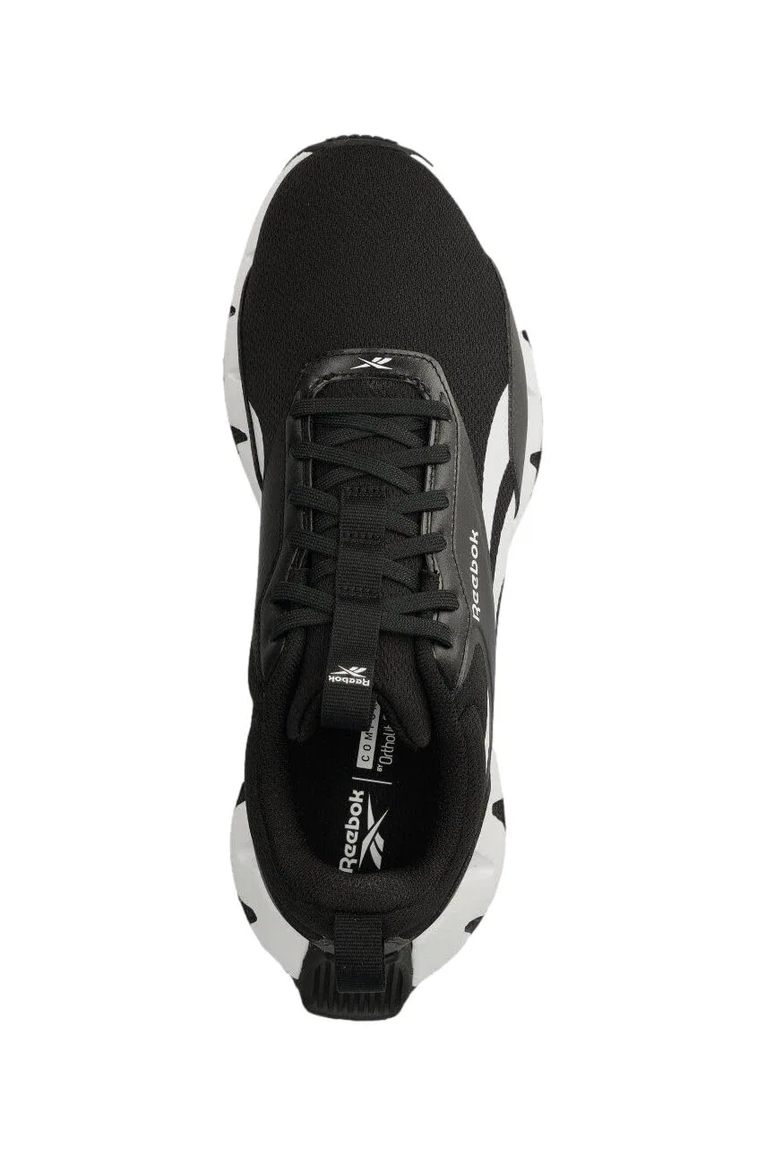 Детские кроссовки для мальчиков с принтом Zig Dynamica Str Reebok, Cblack Ftwwht Cblack — фото 4