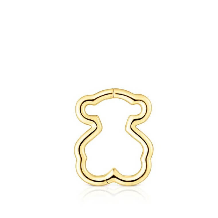 

Серьга-кольцо одиночная Tous Basics Bear Motif, золото
