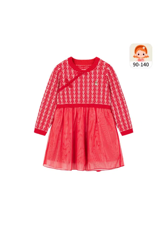 Платье с принтом лягушки и китайским фестивальным дизайном, модель Chinese New Year Outfit, Hush Puppies — фото 3