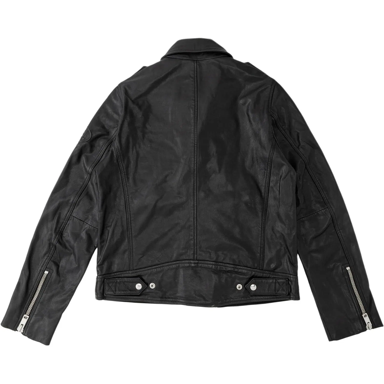 Кожаная куртка Men's Black Lapel Moderate, DIESEL, Black — фото 3