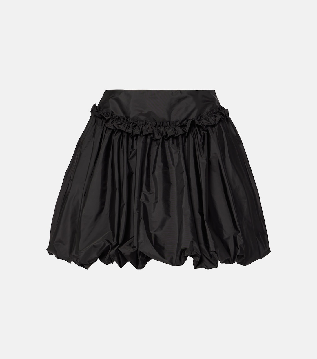 

Мини-юбка из тафты со сборками Simone Rocha, черный