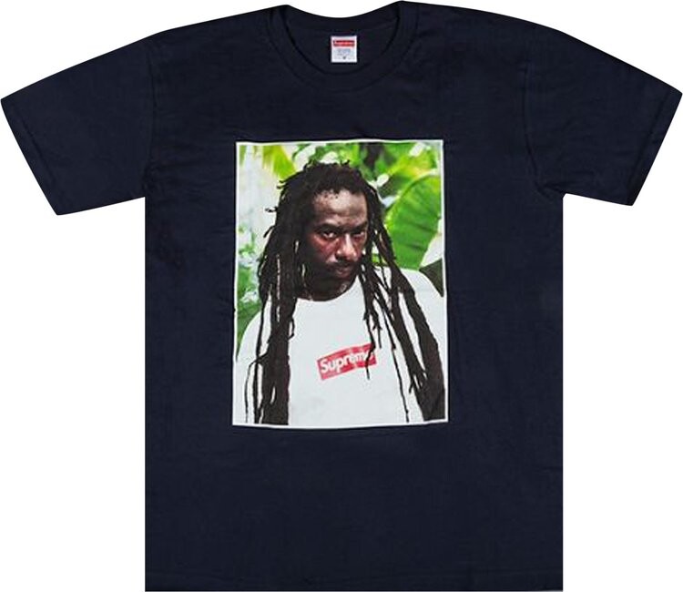 

Футболка Supreme Buju Banton Tee 'Black', черный