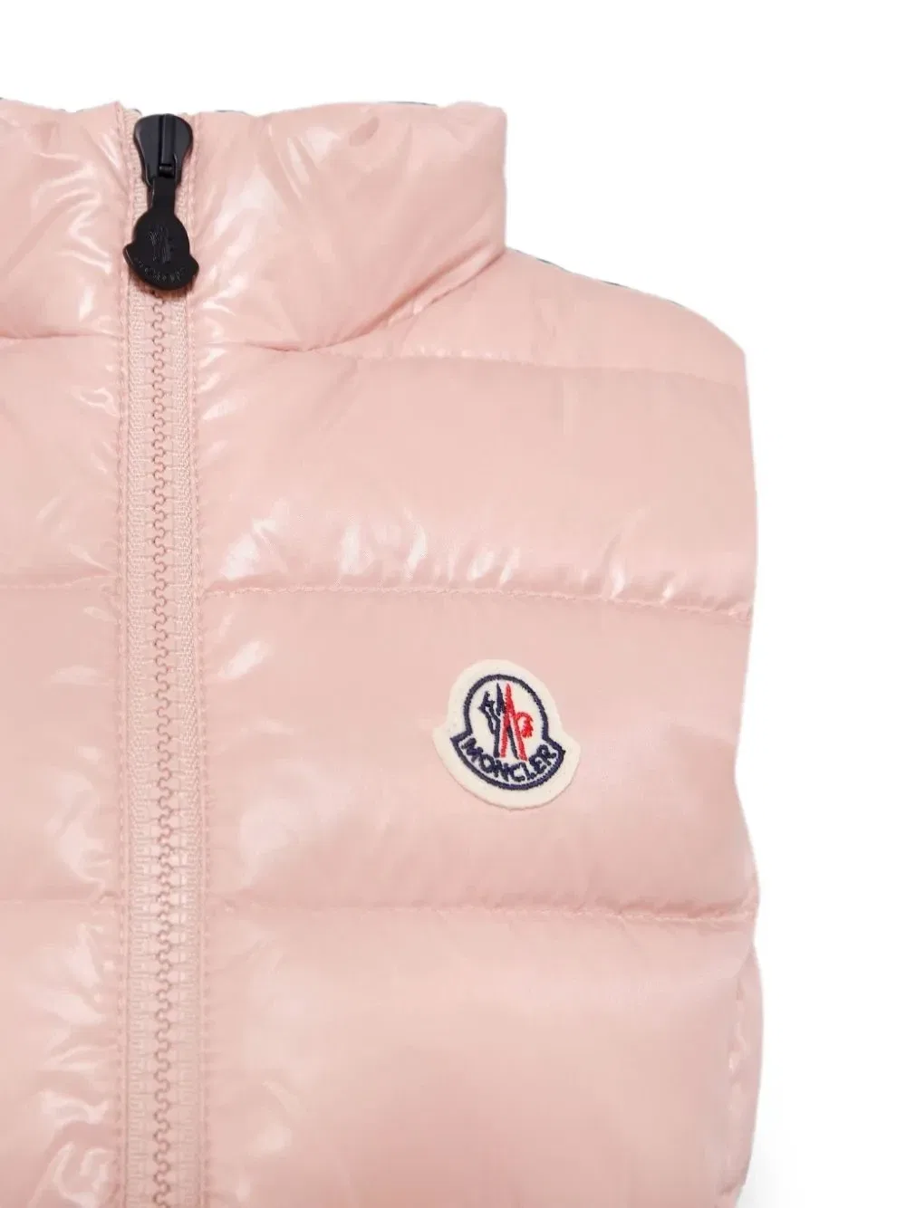 Стеганый жилет Moncler Enfant, розовый — фото 3