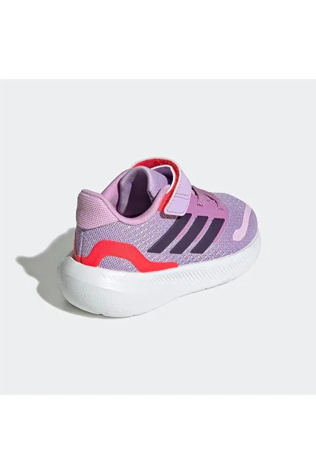 Детские кроссовки для девочек с принтом Runfalcon 5 Adidas, Powder Plum / Aurora Plum / Lu — фото 3