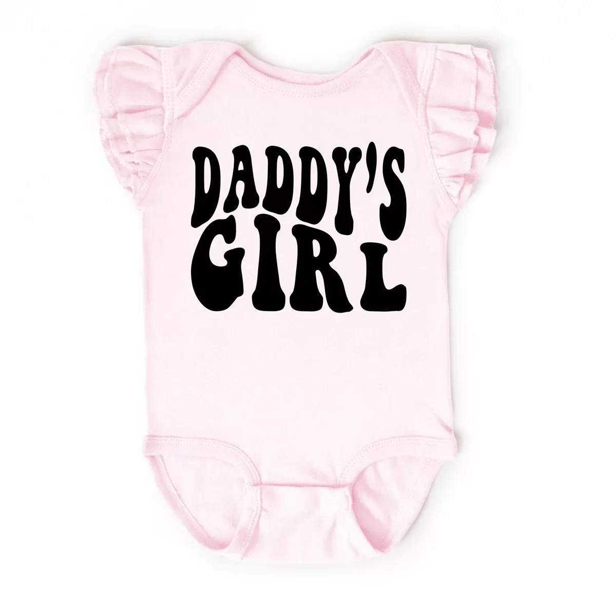 Детский боди-комбинезон для девочек с воланами на рукавах Daddy's Girl Wavy The Juniper Shop, Ballerina