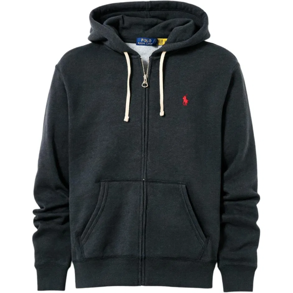 Мужской свитшот с капюшоном Gray Black Polo Ralph Lauren