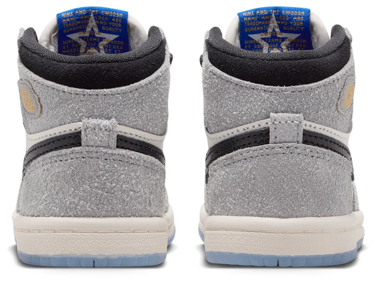 Кроссовки для мальчиков Retro 1 High OG Jordan, цвет Game Royal/Cool Grey/Black — фото 3