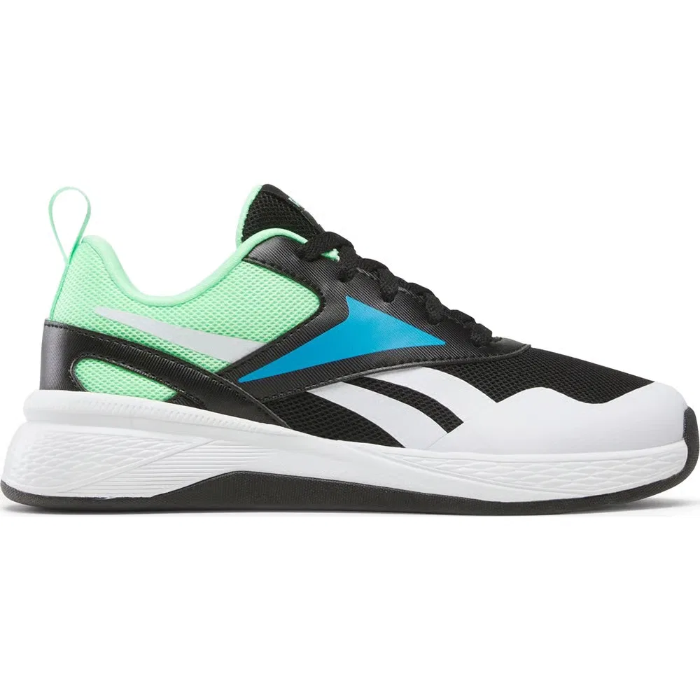 Детские кроссовки Nano Play Reebok, Black/Green Glow/Future Cyan — фото 2