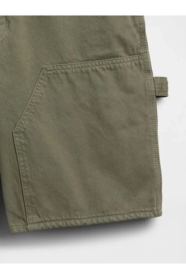 Мужские шорты джинсовые свободные Gap, Green-000 — фото 4