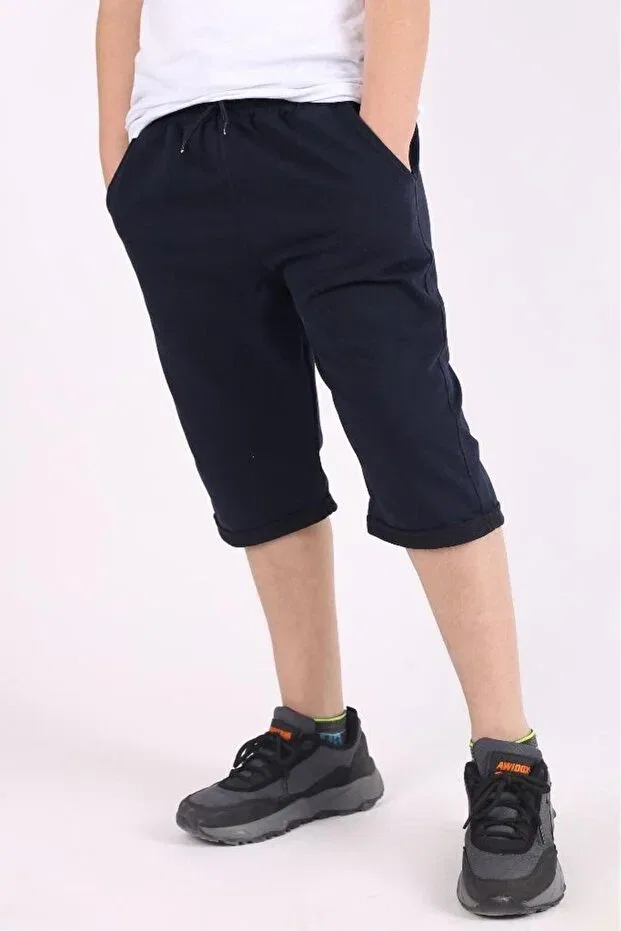 Детские шорты для мальчиков хлопковые Basic Cosba Kids Wear, Navy Blue