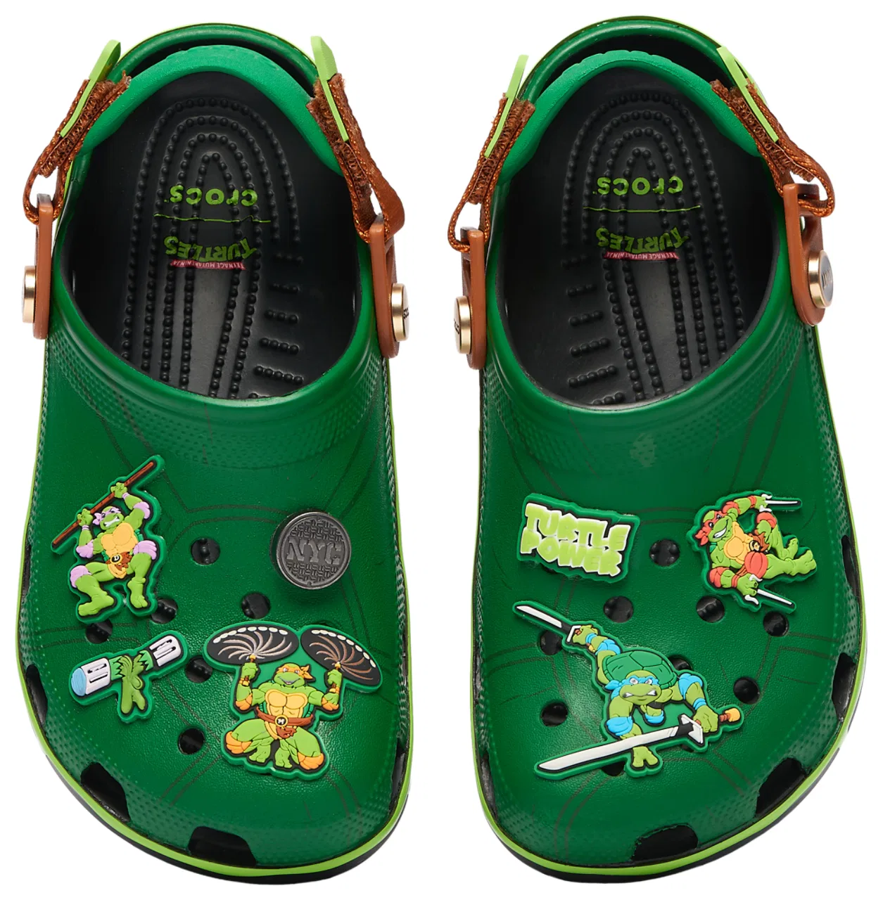 Сандалии для мальчиков Teenage Mutant Ninja Turtles Crocs, черный/зеленый