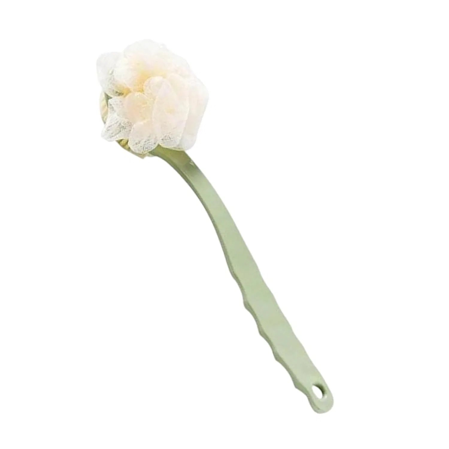 Щетка для душа с мягкой нейлоновой щетиной sodeber, с мочалкой, 34.5 см, Green