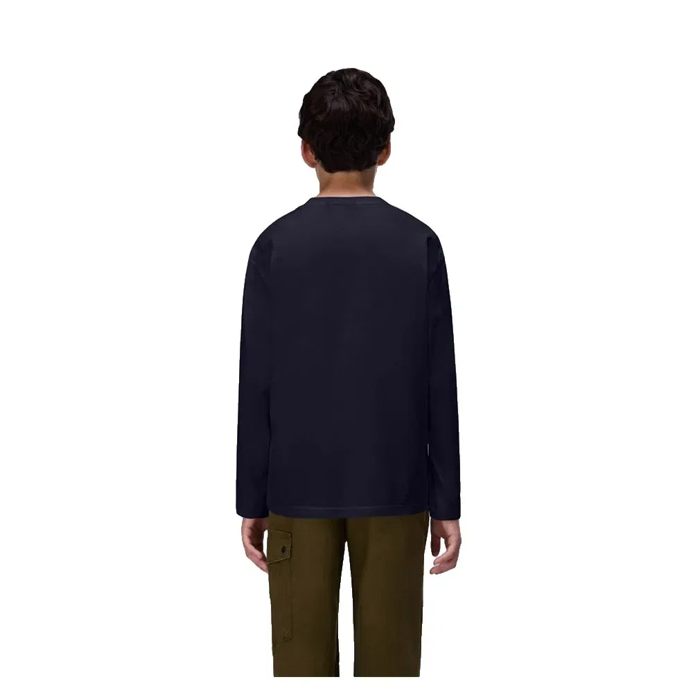 Детская футболка с длинным рукавом New Box Logo Napapijri, Blue — фото 2