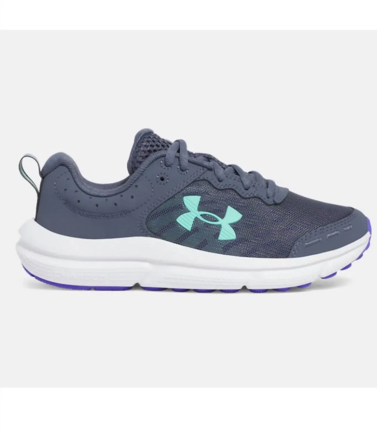 Детские кроссовки для бега с амортизацией Assert 10 Under Armour, Mod Gray White Black