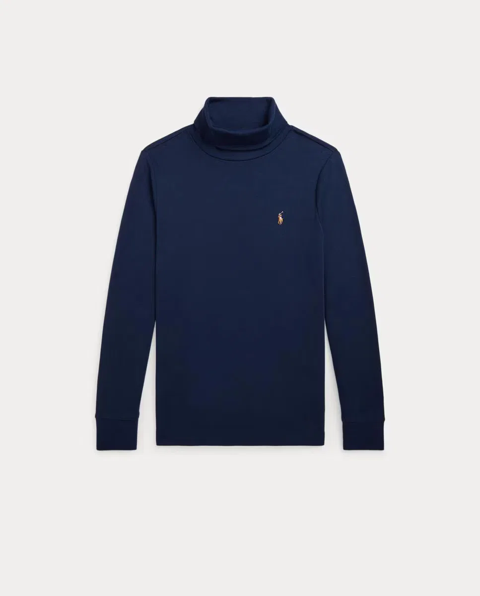 Футболка с длинным рукавом, Unisex Interlock, Polo Ralph Lauren, темно-синий