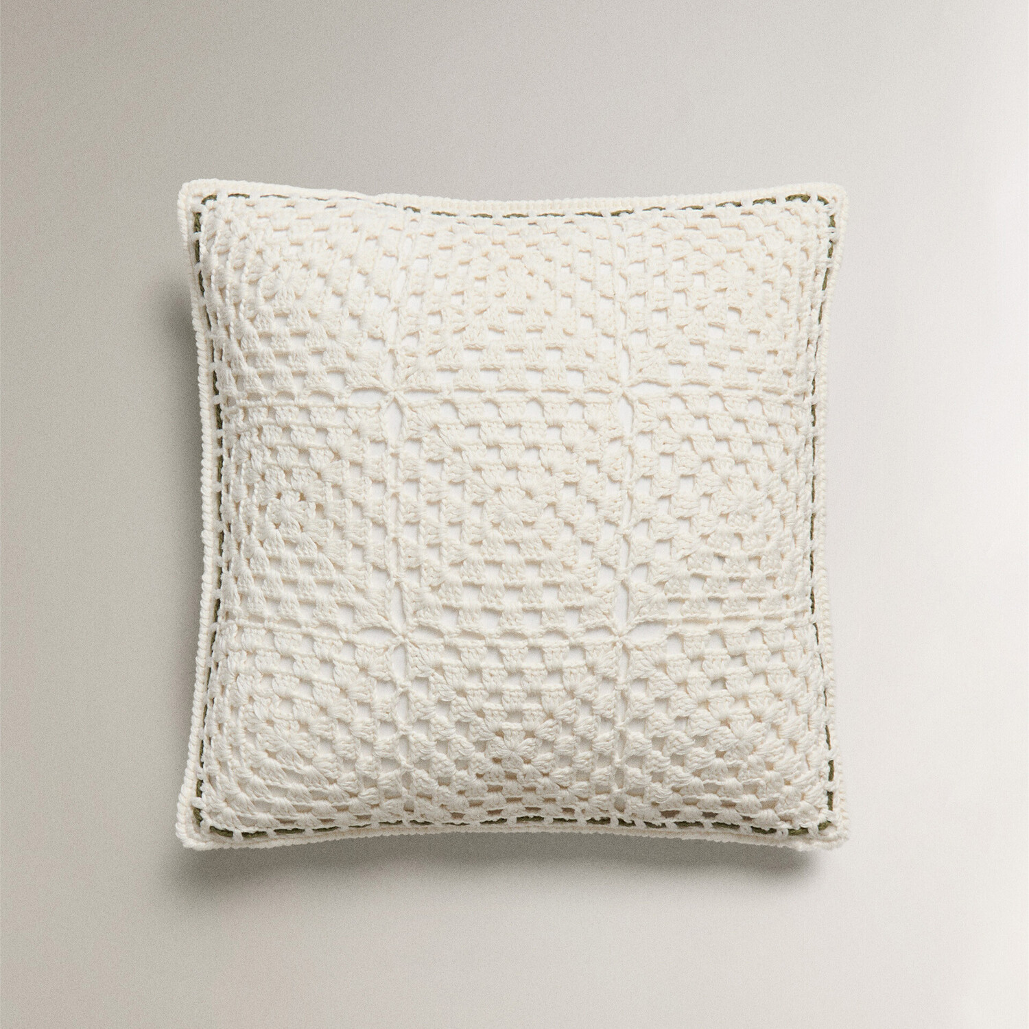

Чехол для подушки Zara Home Crochet, 45х45 см, хлопок