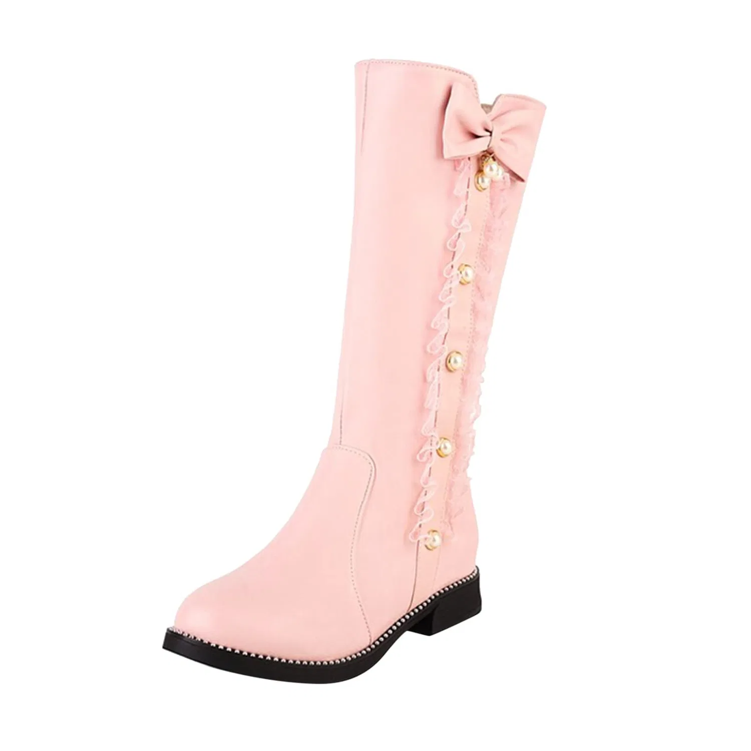 Детские сапоги для девочек на каблуке Colore Rosa