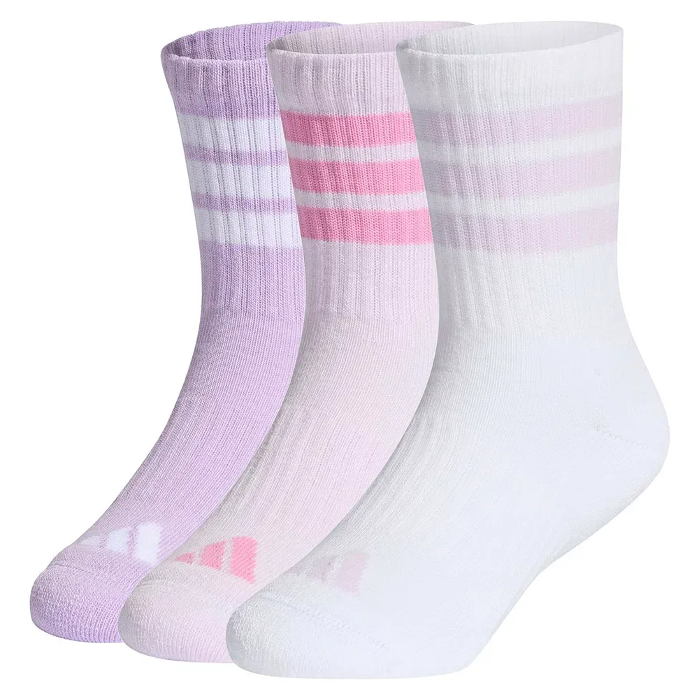 Носки спортивные Adidas 3 Stripes Cushioned Sportswear 3 пары, мультиколор