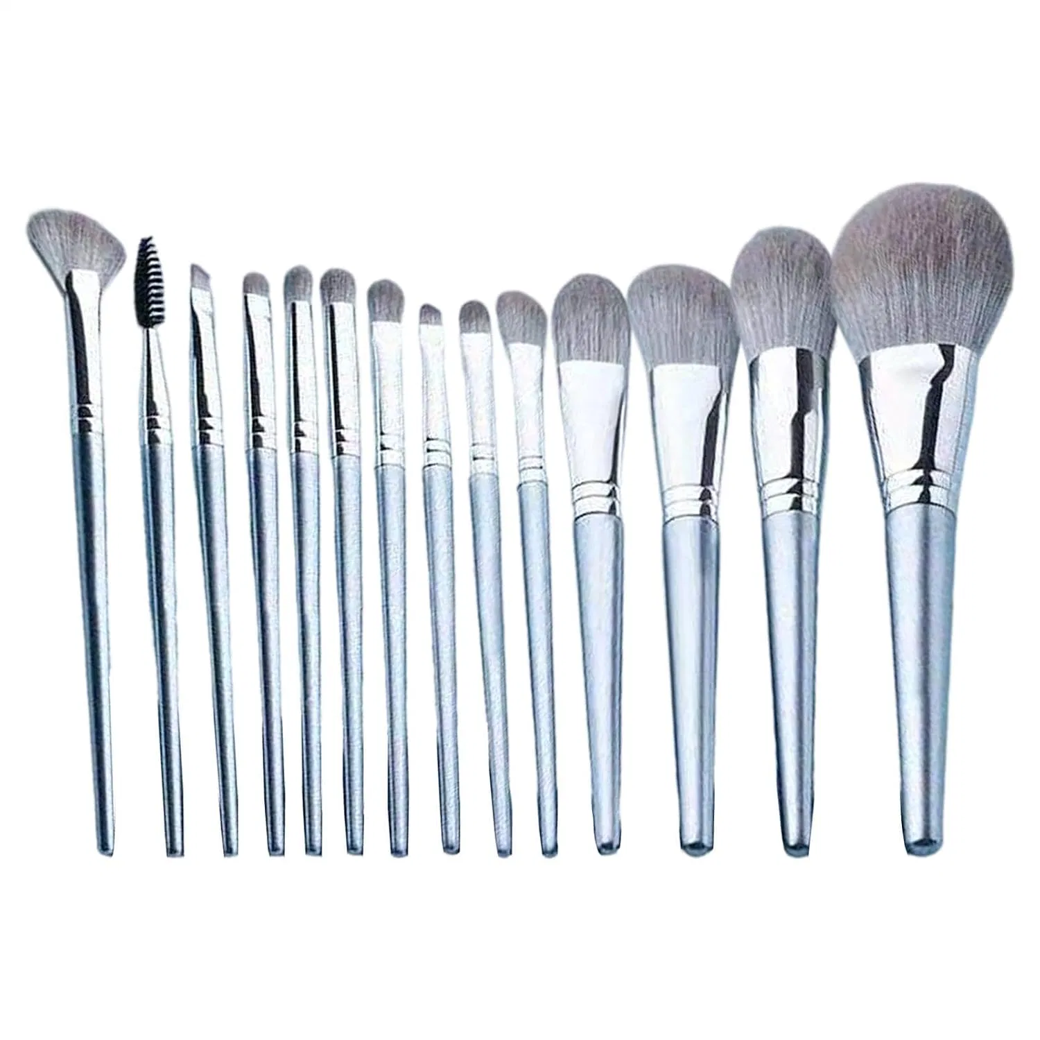 Набор кистей для макияжа, 14 предметов, Silver Generisch