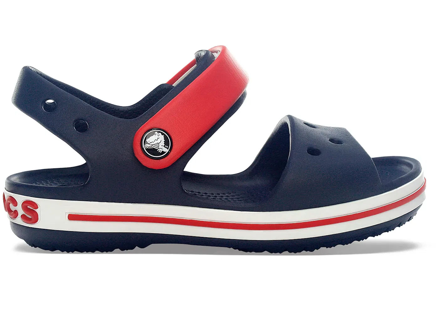 Детские сандалии с закрытым носом Crocs Crocband Sandal Crocs, Navy/Red
