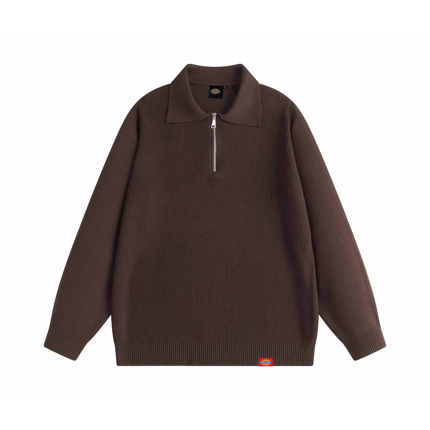 Детский свитер с воротником-лацканом Dickies, Coffee
