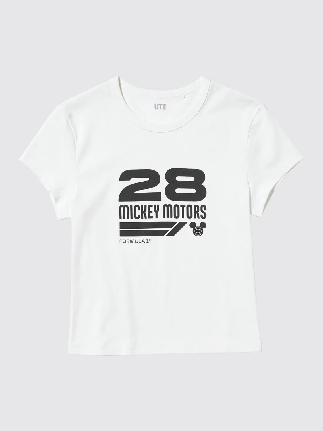 Футболка с принтом Disney x F1 Uniqlo, белая — фото 3