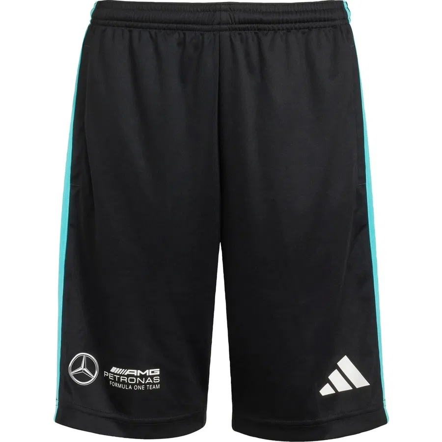 Детские шорты для моторных видов спорта Mercedes-AMG Petronas Formula One Team DNA Short adidas, Черно-белый