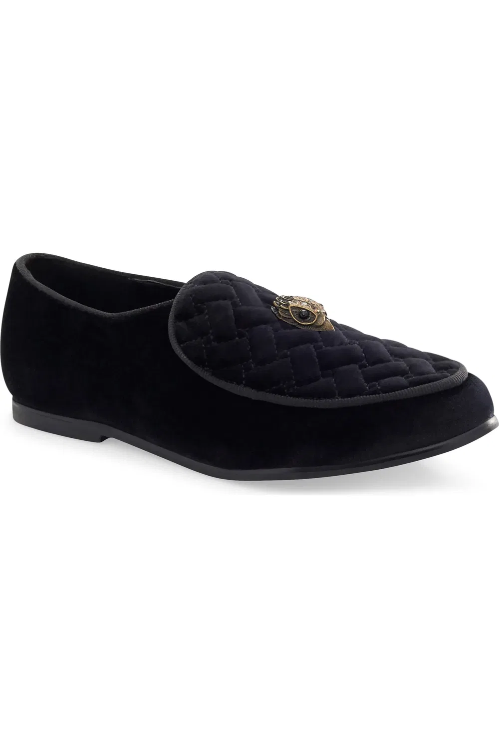 Детские тапочки с кристаллами Hugh Eagle Drench Kurt Geiger London, черный