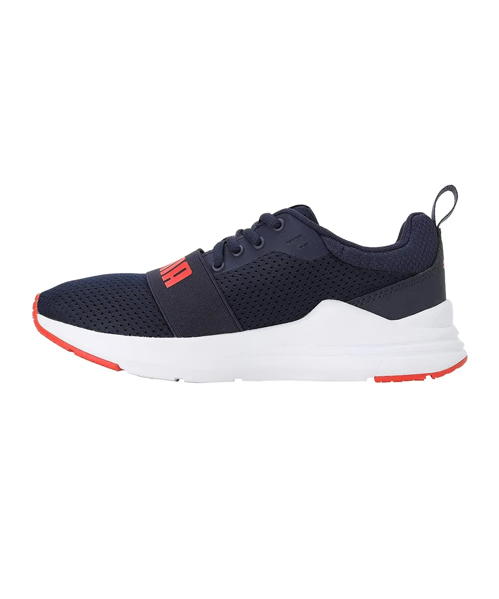 Детские кроссовки для мальчиков и девочек с повседневным дизайном Wired Run Jr PUMA, Peacoat — фото 2