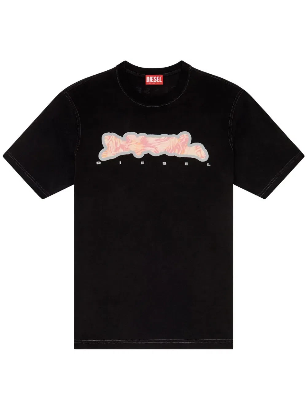 Футболка T-JUST-N16 с графичным принтом Diesel, черный