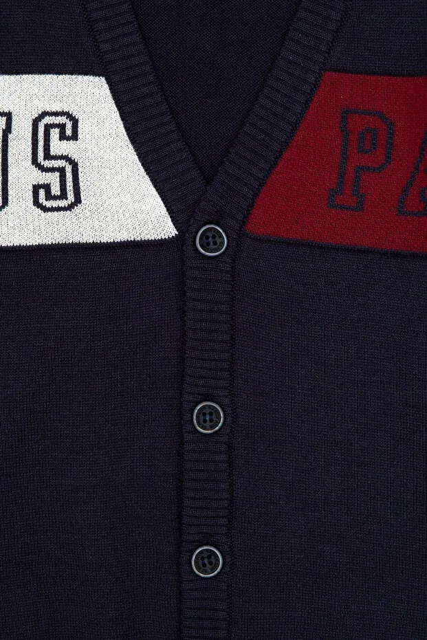 Детский кардиган с длинным рукавом U.S. Polo Assn., Navy Blue — фото 3