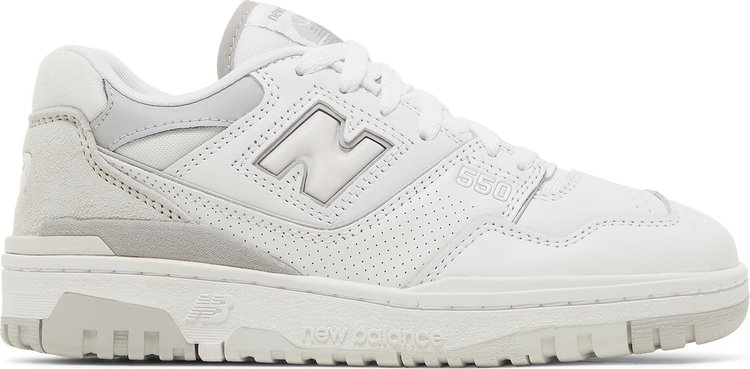 Кроссовки New Balance Wmns 550, белый/серый - фото