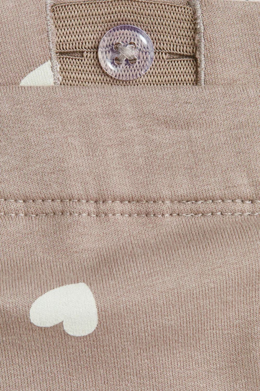 Хлопковые спортивные штаны H&M, Beige — фото 2