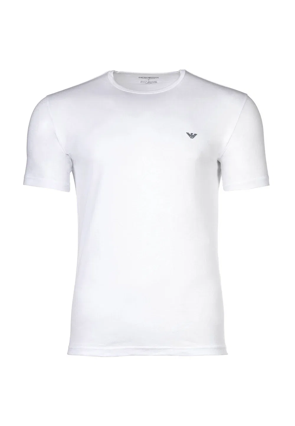 Комплект из 2 футболок с круглым вырезом и нижней рубашки Emporio Armani, Black/White — фото 2