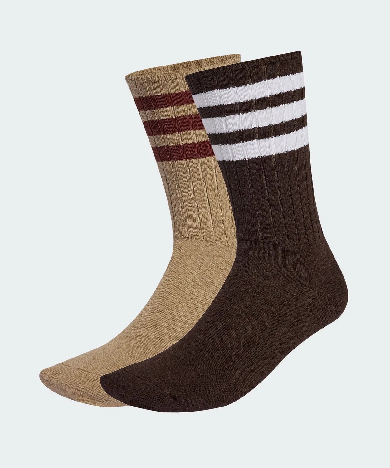 Носки спортивные с rib-вязкой, комплект из 2 пар Adidas, Beige