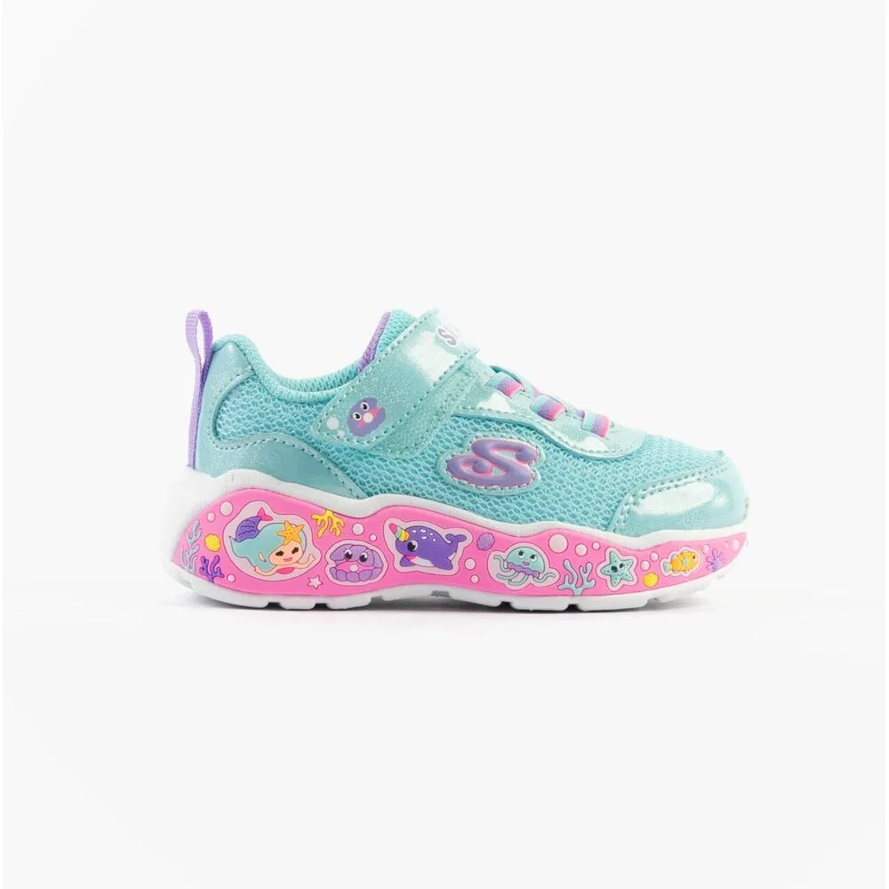 Детские кроссовки для девочек Skechers 303158N-TQMT, Цвет BLAU