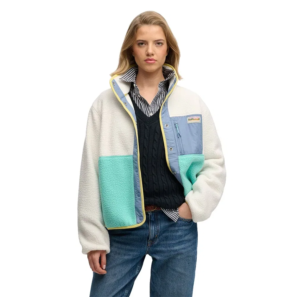 Куртка Colour Block Fleece Superdry, белый