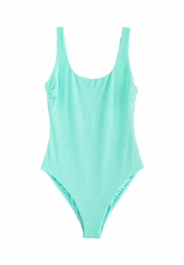 Купальник без бретелек Tall fit - scoop neck tummy control swimsuit, Next, Mint Green, зеленый