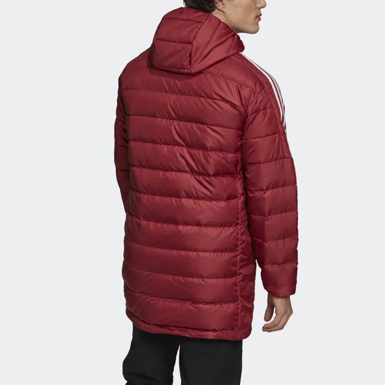 Пуховик Adidas Winter Long Cap Male Red, Красный — фото 4