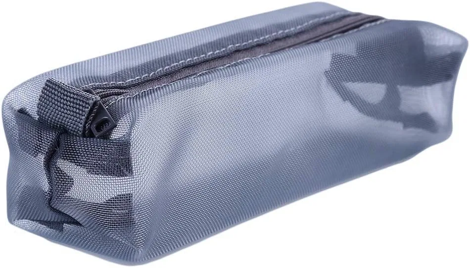 Косметичка из сетки на молнии, Generic, Grey — фото 4