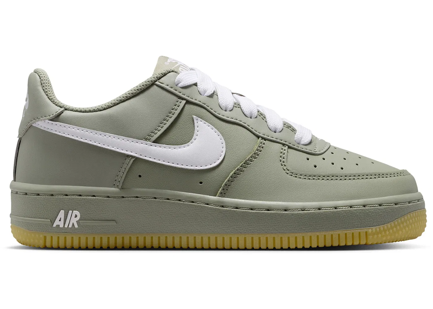 Детские кроссовки Lifestyle Nike Air Force 1 Low LV8, Light Army/Gum Light Brown/Metallic Silver/White