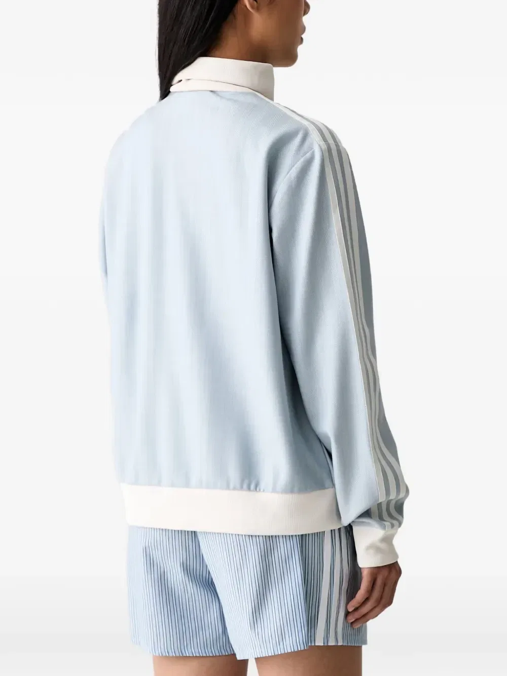 Твидовая спортивная куртка OG на молнии Adidas, синий — фото 2