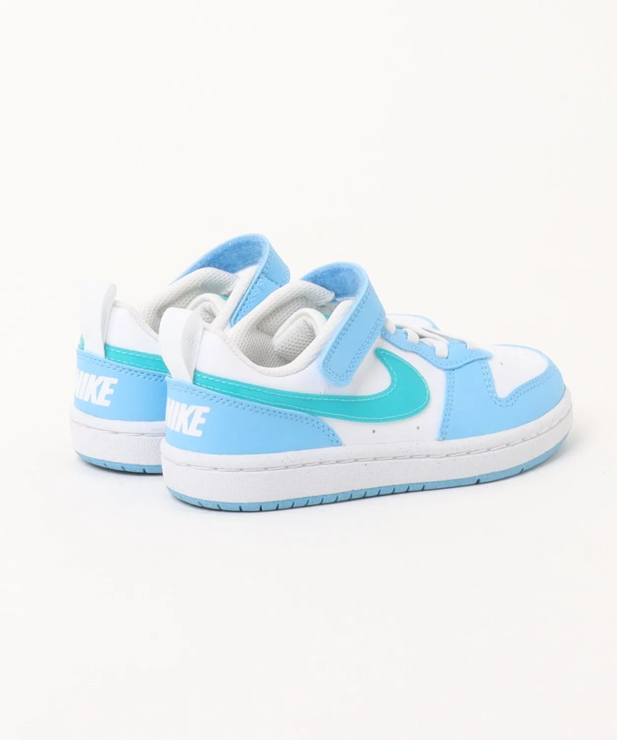 Детские кроссовки с ремешком COURT BOROUGH LOW JES PSV NIKE, White/Energy/Football Blue — фото 2