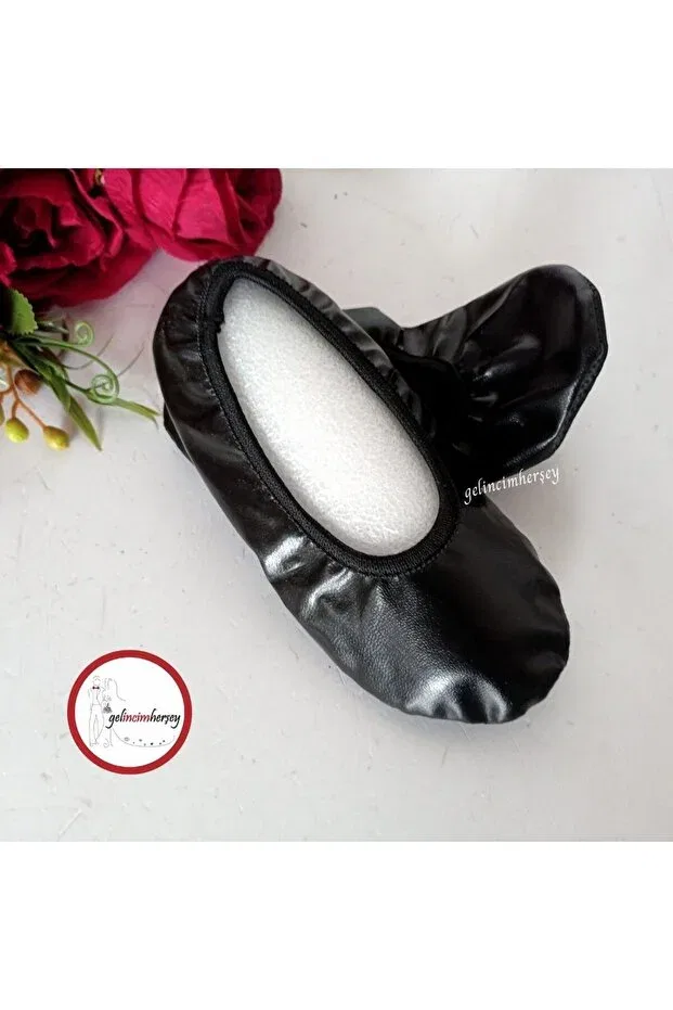 Детские балетки для девочек из искусственной кожи Gelincimherşey, Black