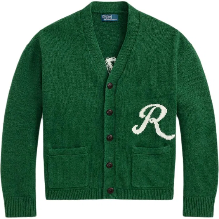 Мужской свитер с V-образным вырезом Nouveau Forest Green Polo Ralph Lauren, Nouveau Forest Green