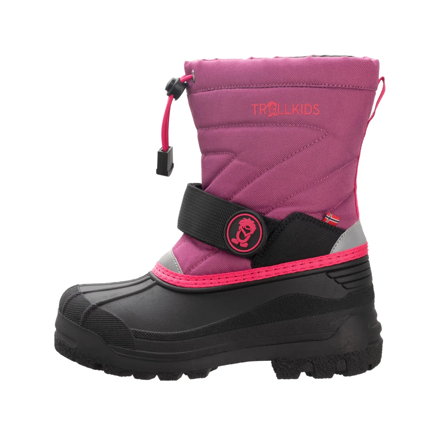 Детские снегозащитные ботинки Telemark Winter Boots Pro TROLLKIDS, Plum/Magenta — фото 2