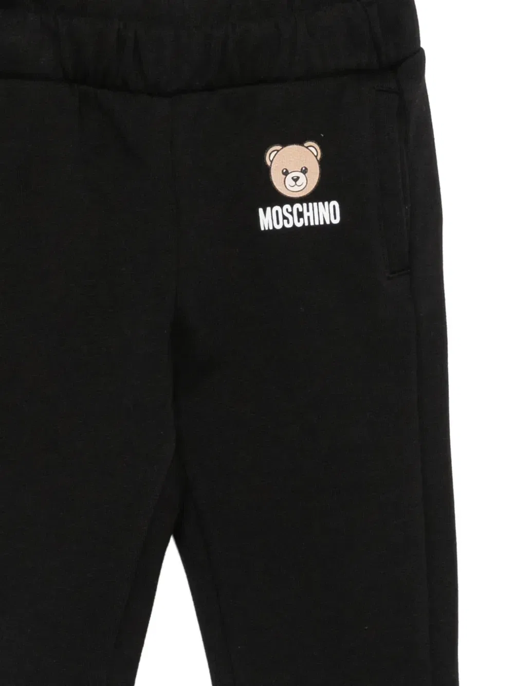 Спортивные брюки с принтом логотипа Медведя Teady Bear Moschino Kids, черный — фото 3