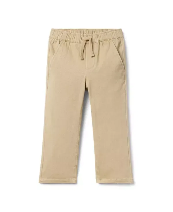 Детские брюки для мальчиков из твила The Twill Pull-On Pant Janie And Jack, Khaki