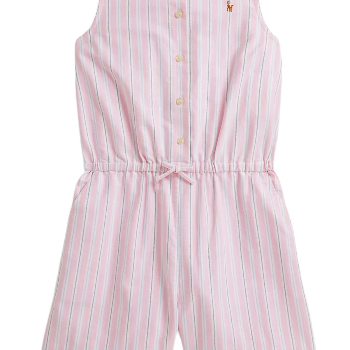 Детский комбинезон для девочек хлопковый Polo Ralph Lauren, Pink — фото 4