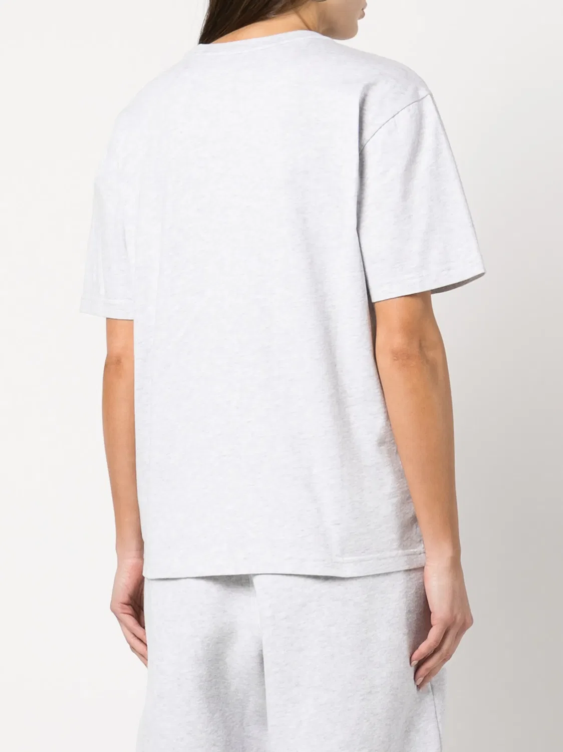 Футболка с логотипом из хлопка Alexander Wang, серый — фото 3